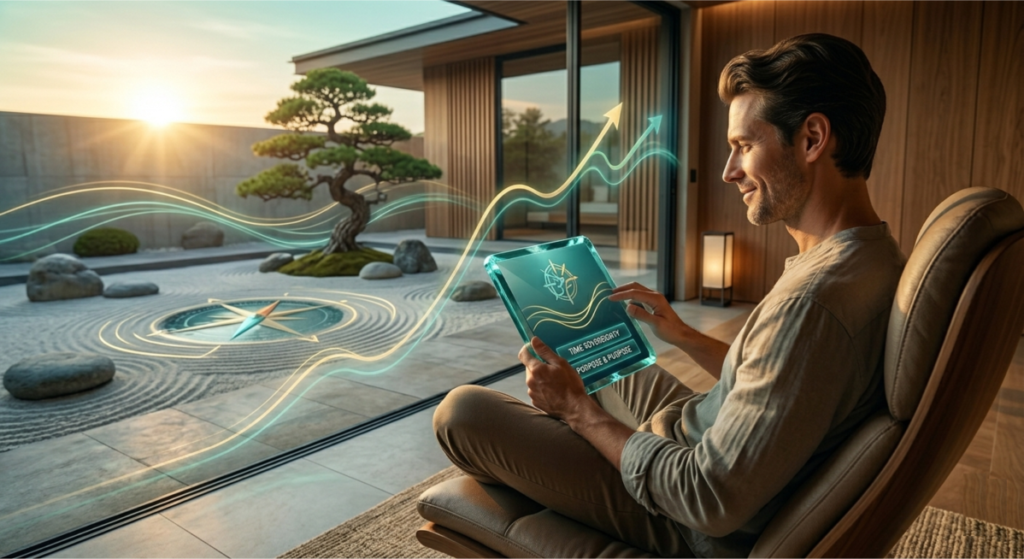 meditation room reflection and time sovereignty mindset gap