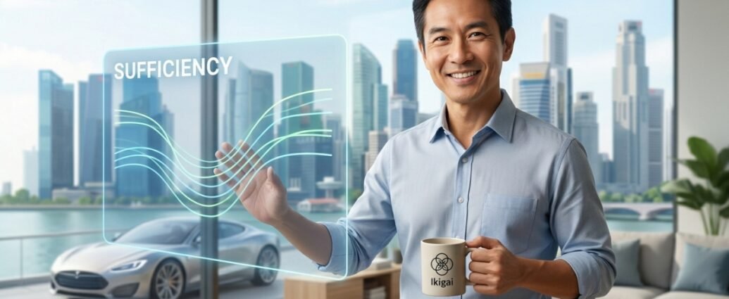 Christopher Tan sharing financial advice for 2026, focusing on the concept of sufficiency and the three-account budgeting method.